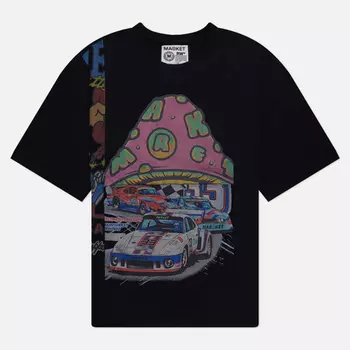 Мужская футболка MARKET Reverse Weave 6 Panel Rework 7, цвет чёрный, размер M