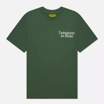 Мужская футболка MARKET Smiley Contemporary Art Market, цвет зелёный, размер M