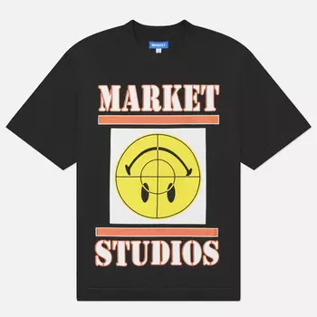 Мужская футболка MARKET Smiley Focus, цвет чёрный, размер S