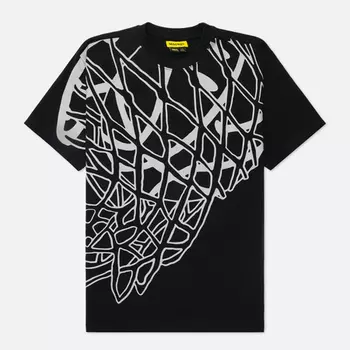 Мужская футболка MARKET Smiley In The Net Uv, цвет чёрный, размер M