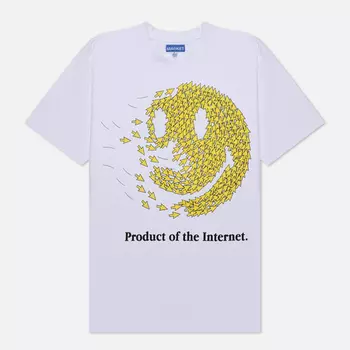 Мужская футболка MARKET Smiley Product Of The Internet, цвет белый, размер XL