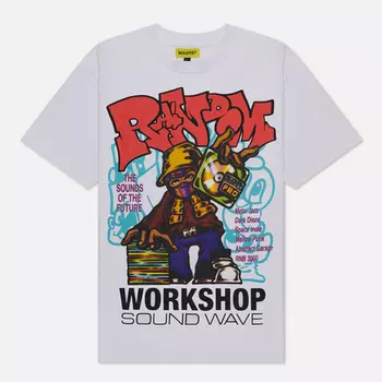 Мужская футболка MARKET Soundwave, цвет белый, размер XXL