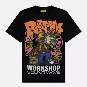 Мужская футболка MARKET Soundwave, цвет чёрный, размер XL