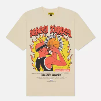 Мужская футболка MARKET Unholy Jumper, цвет белый, размер S