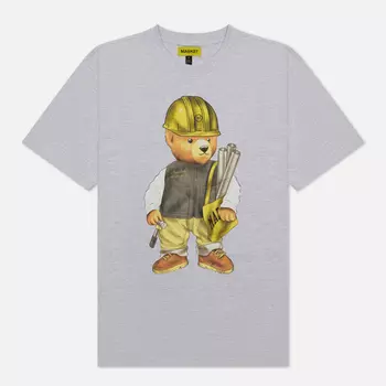 Мужская футболка MARKET Workshop Bear, цвет серый, размер L