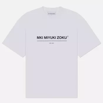 Мужская футболка MKI Miyuki-Zoku Linear, цвет белый, размер S
