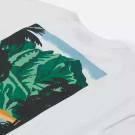 Мужская футболка Napapijri Alhoa Graphics, цвет белый, размер S