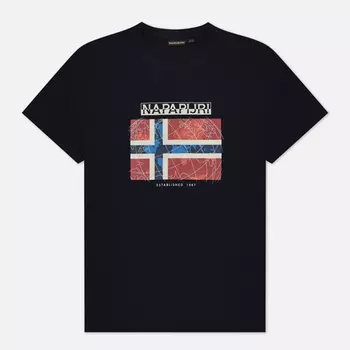 Мужская футболка Napapijri S-Guiro, цвет синий, размер M