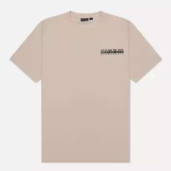 Мужская футболка Napapijri S-Paradise, цвет бежевый, размер S