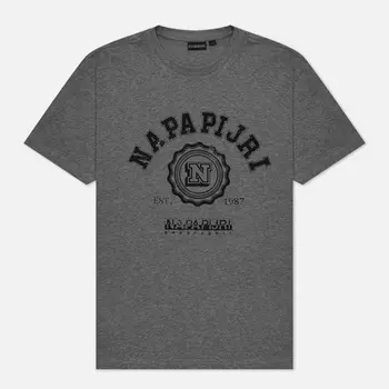 Мужская футболка Napapijri S-Quito, цвет серый, размер XS