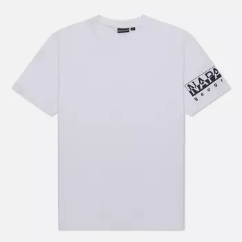 Мужская футболка Napapijri Sadas, цвет белый, размер XXXL