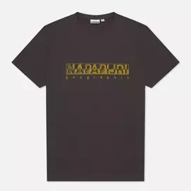 Мужская футболка Napapijri Sallar, цвет серый, размер S