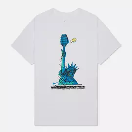 Мужская футболка Nike Court Dri-Fit NYC Liberty, цвет белый, размер XL