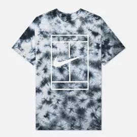 Мужская футболка Nike Court Heritage Tie-Dye, цвет серый, размер M