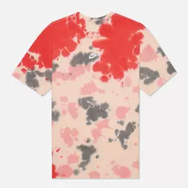 Мужская футболка Nike Premium Essential Tie-Dye, цвет розовый, размер XXXL