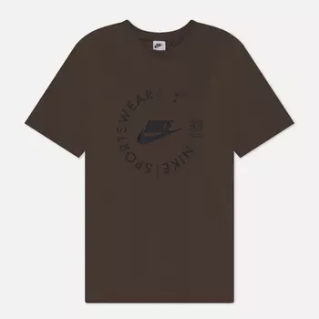 Мужская футболка Nike Sports Utility, цвет коричневый, размер XL