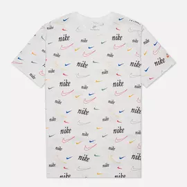 Мужская футболка Nike Swoosh 50 All Over Print, цвет белый, размер XXL