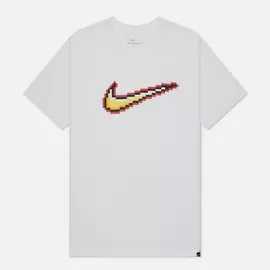 Мужская футболка Nike Swoosh, цвет белый, размер S