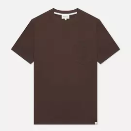 Мужская футболка Norse Projects Johannes Pocket, цвет коричневый, размер XXL