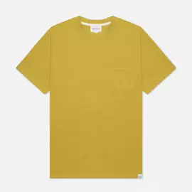 Мужская футболка Norse Projects Johannes Pocket, цвет жёлтый, размер S