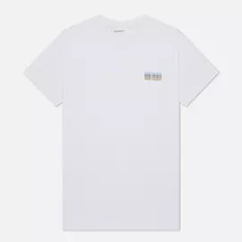 Мужская футболка Norse Projects Niels Logo Stack, цвет белый, размер S