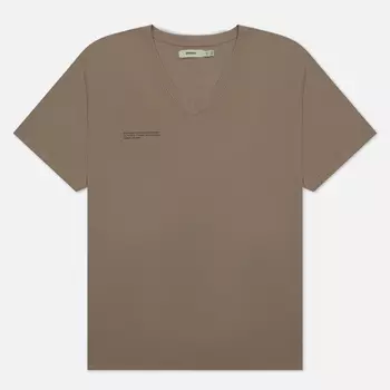 Мужская футболка PANGAIA Lightweight V Neck, цвет коричневый, размер XS