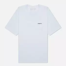 Мужская футболка Patagonia Line Logo Ridge Pocket Responsibili-Tee, цвет белый, размер XXL