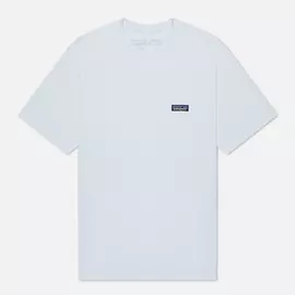 Мужская футболка Patagonia P-6 Logo Chest Pocket Responsibili-Tee, цвет белый, размер XL