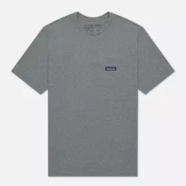 Мужская футболка Patagonia P-6 Logo Chest Pocket Responsibili-Tee, цвет серый, размер XXXL