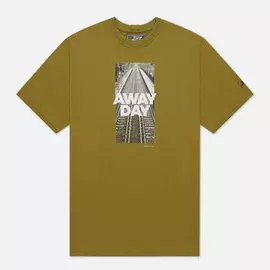 Мужская футболка Peaceful Hooligan Awaydays, цвет оливковый, размер S