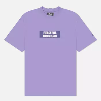 Мужская футболка Peaceful Hooligan Box Logo, цвет фиолетовый, размер XL