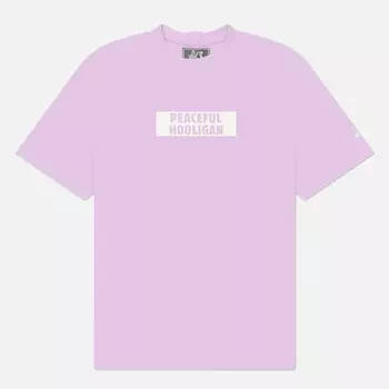 Мужская футболка Peaceful Hooligan Box Logo, цвет фиолетовый, размер XXL