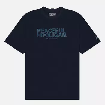 Мужская футболка Peaceful Hooligan Dpm Patton Logo, цвет синий, размер XXXL