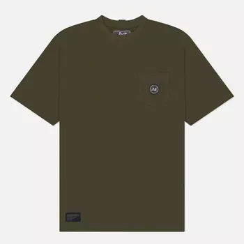 Мужская футболка Peaceful Hooligan Duke Classic, цвет оливковый, размер S