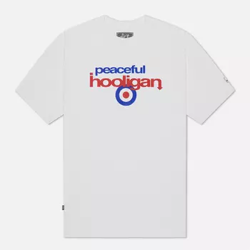 Мужская футболка Peaceful Hooligan Jammin, цвет белый, размер XXL