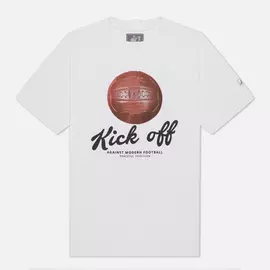 Мужская футболка Peaceful Hooligan Kick Off, цвет белый, размер XXXL
