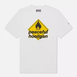 Мужская футболка Peaceful Hooligan Massive, цвет белый, размер XXS