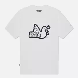 Мужская футболка Peaceful Hooligan Outline Dove, цвет белый, размер L