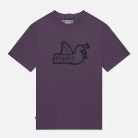 Мужская футболка Peaceful Hooligan Outline Dove, цвет фиолетовый, размер M
