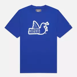 Мужская футболка Peaceful Hooligan Outline Dove, цвет синий, размер XXL