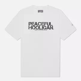 Мужская футболка Peaceful Hooligan Patton, цвет белый, размер XXS