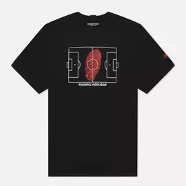 Мужская футболка Peaceful Hooligan Pitch, цвет чёрный, размер XS