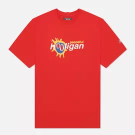 Мужская футболка Peaceful Hooligan Scream, цвет красный, размер XXXL