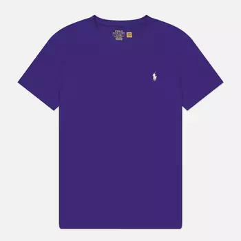Мужская футболка Polo Ralph Lauren Classic Crew Neck 26/1 Jersey, цвет фиолетовый, размер M