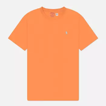 Мужская футболка Polo Ralph Lauren Classic Crew Neck 26/1 Jersey, цвет оранжевый, размер S