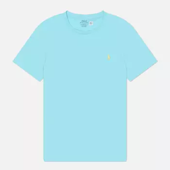 Мужская футболка Polo Ralph Lauren Classic Crew Neck 26/1 Jersey, цвет голубой, размер XL