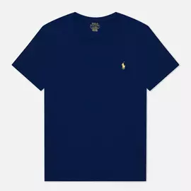 Мужская футболка Polo Ralph Lauren Classic Crew Neck 26/1 Jersey, цвет синий, размер XXL