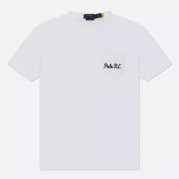 Мужская футболка Polo Ralph Lauren Classic Fit Polo Bear Jersey, цвет белый, размер XL