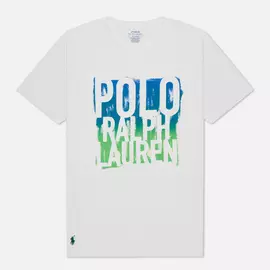 Мужская футболка Polo Ralph Lauren Classic Fit Graphic Logo, цвет белый, размер XL