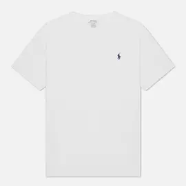 Мужская футболка Polo Ralph Lauren Logo Polo Pony Heavyweight Jersey, цвет белый, размер XL